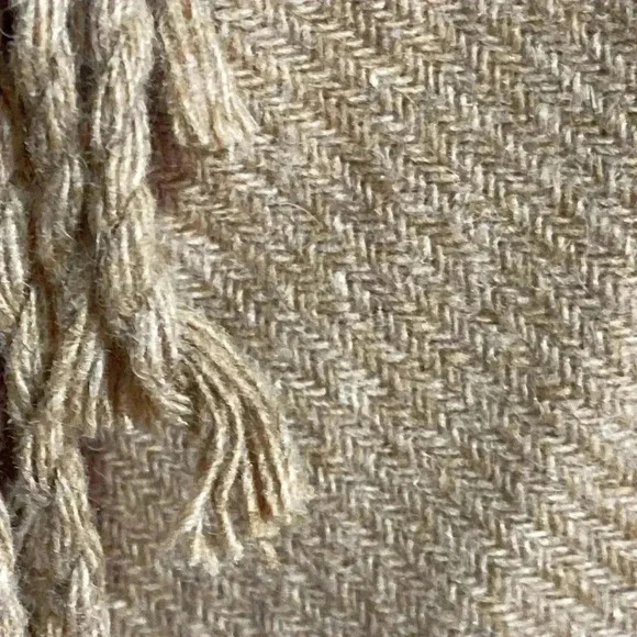 Talbots wool blend tan fringe skirt - Picture 8 of 11